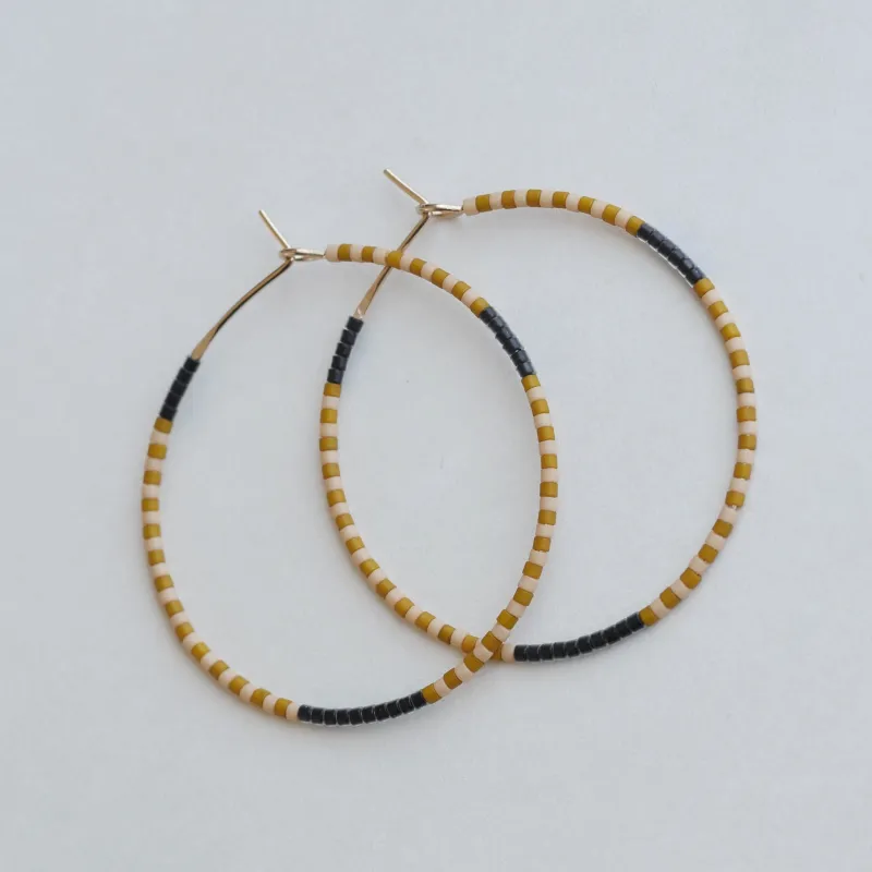 Breeda - 1.25" & 1.75" 14 KT Gold Hoops sold by Daldanea