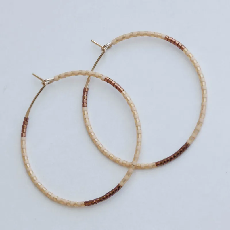 Melina 1.25" & 1.75" 14 KT Gold Hoops sold by Daldanea