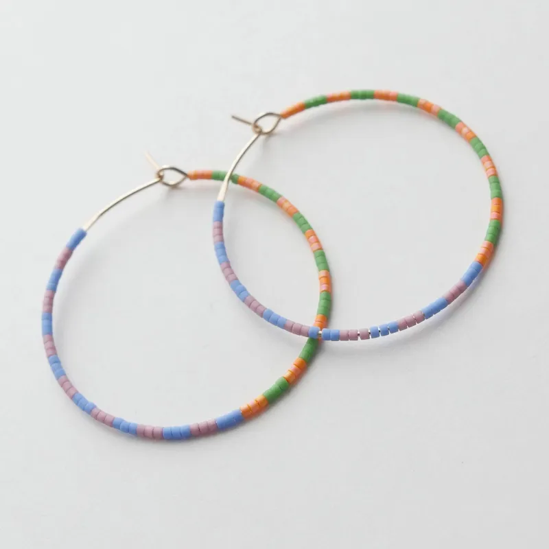 Mayla - 1.25" & 1.75" 14 KT Gold Hoops made by Daldanea