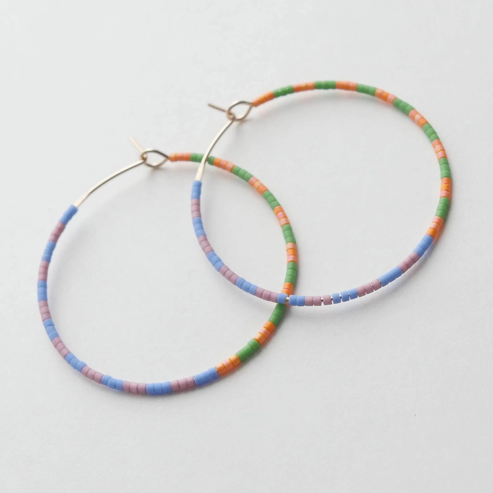 Mayla - 1.25" & 1.75" 14 KT Gold Hoops sold by Daldanea
