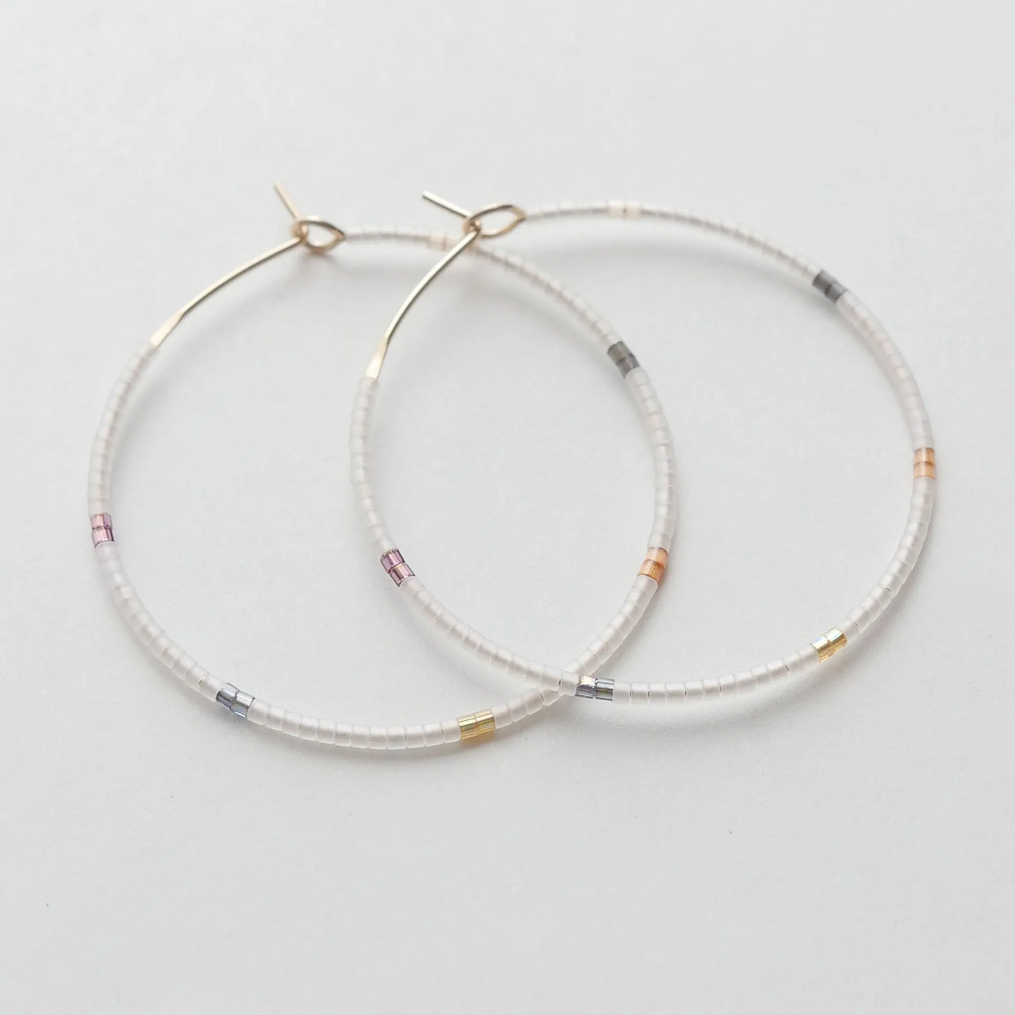 Semele - 1.25" & 1.75" 14 KT Gold Hoops sold by Daldanea