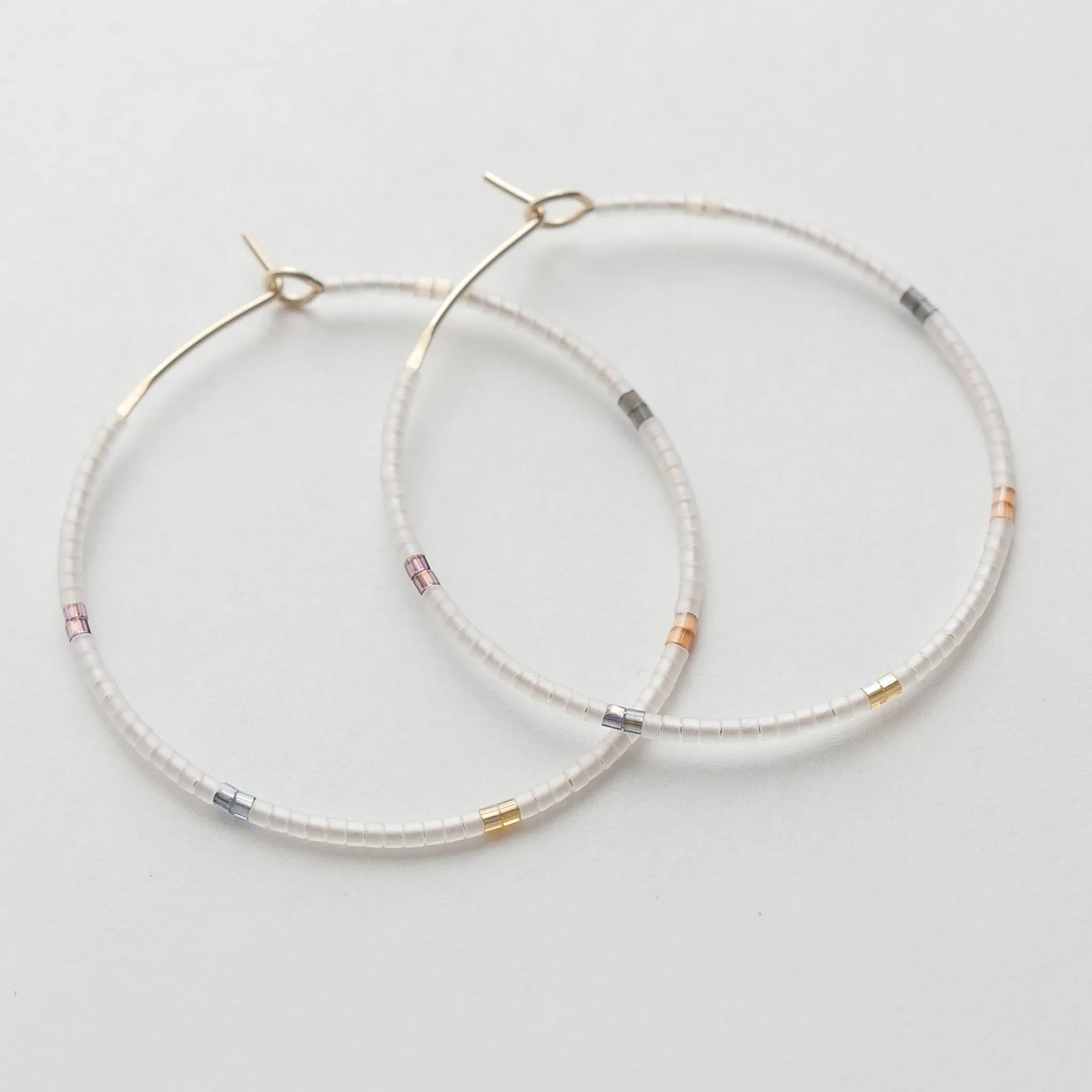 Semele - 1.25" & 1.75" 14 KT Gold Hoops sold by Daldanea product image thumbnail 3