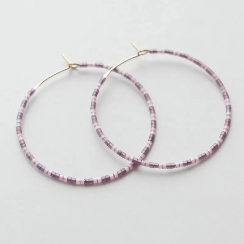 Donia - 1.25" & 1.75" 14 KT Gold Hoops made by Daldanea