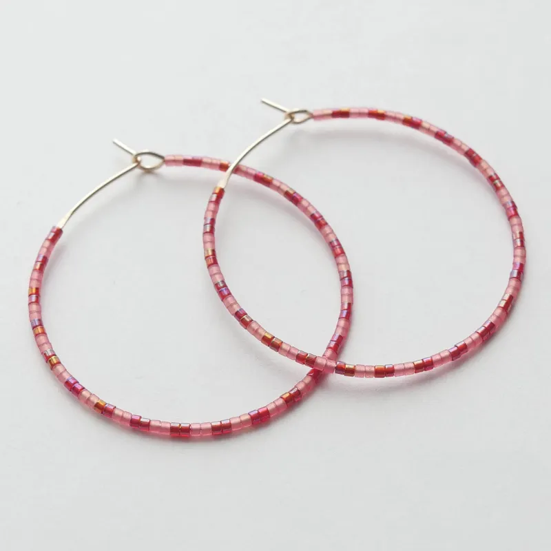 Sisu - 1.25" & 1.75" 14 KT Gold Hoops made by Daldanea