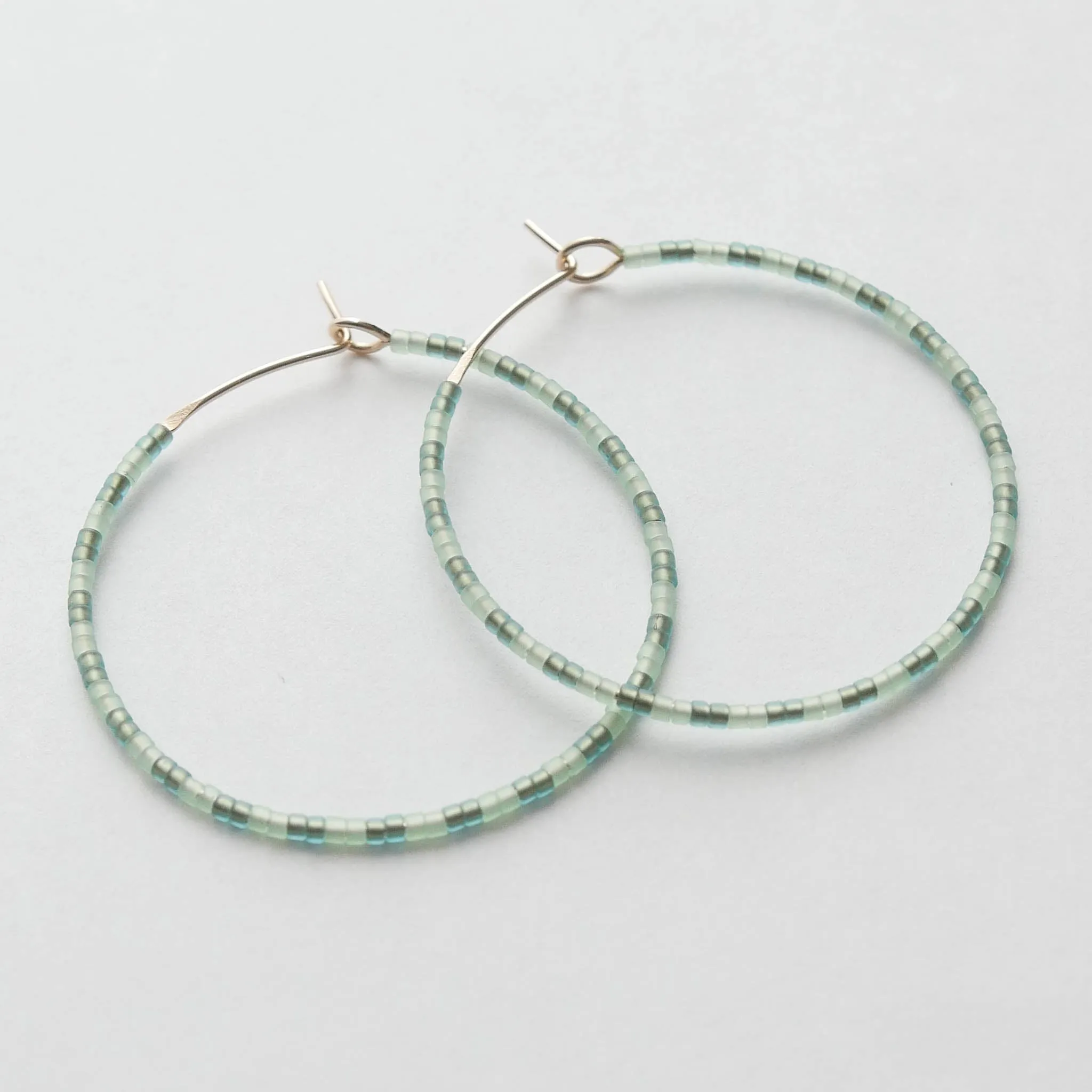Lida - 1.25" & 1.75" 14 KT Gold Hoops sold by Daldanea product image thumbnail 3