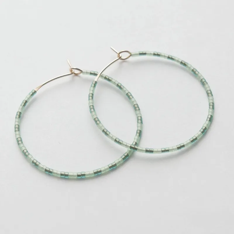 Lida - 1.25" & 1.75" 14 KT Gold Hoops made by Daldanea