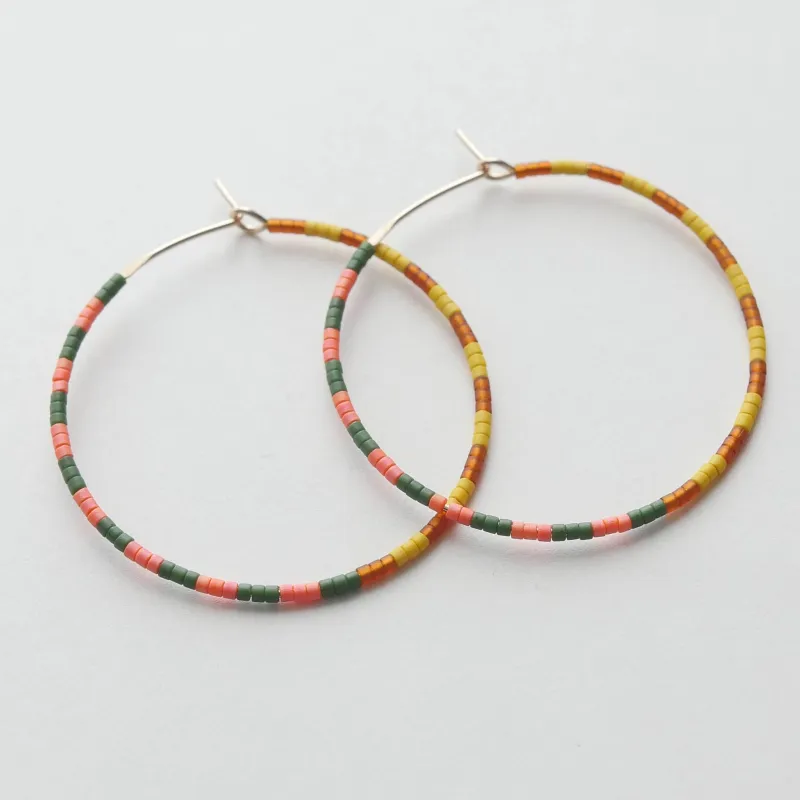 Nareda - 1.25" & 1.75" 14 KT Gold Hoops made by Daldanea