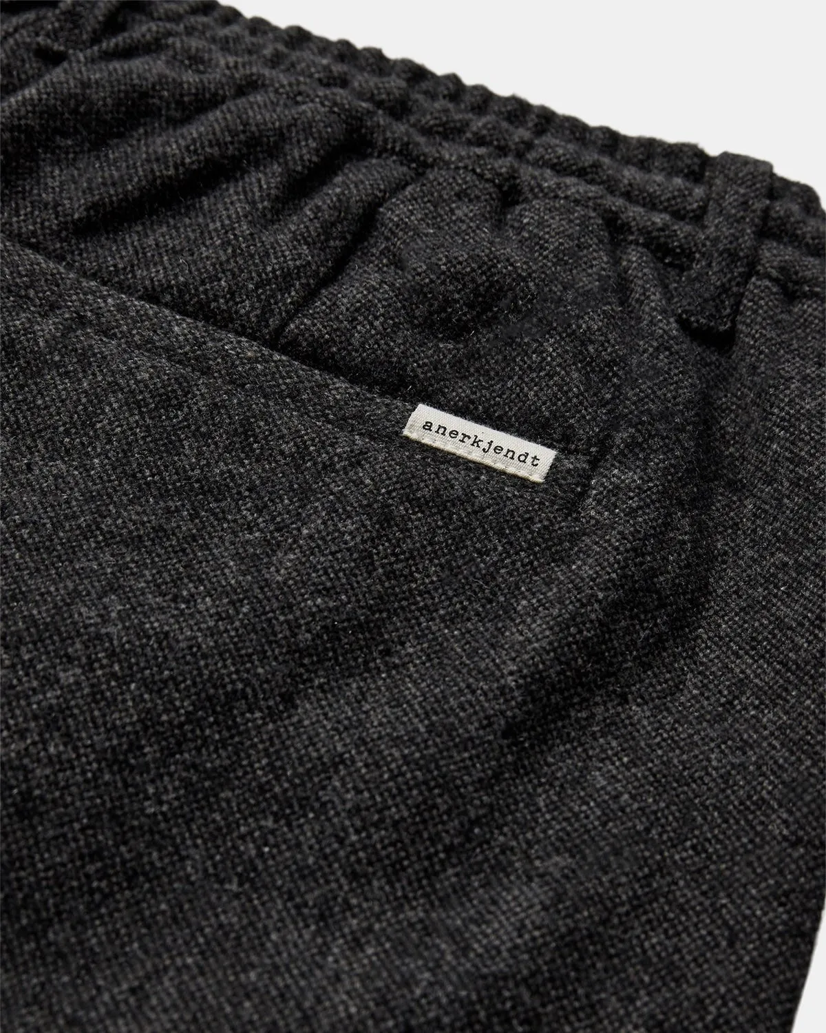 AKJAN WOOL PANTS - Dark grey melange sold by anerkjendt product image thumbnail 3