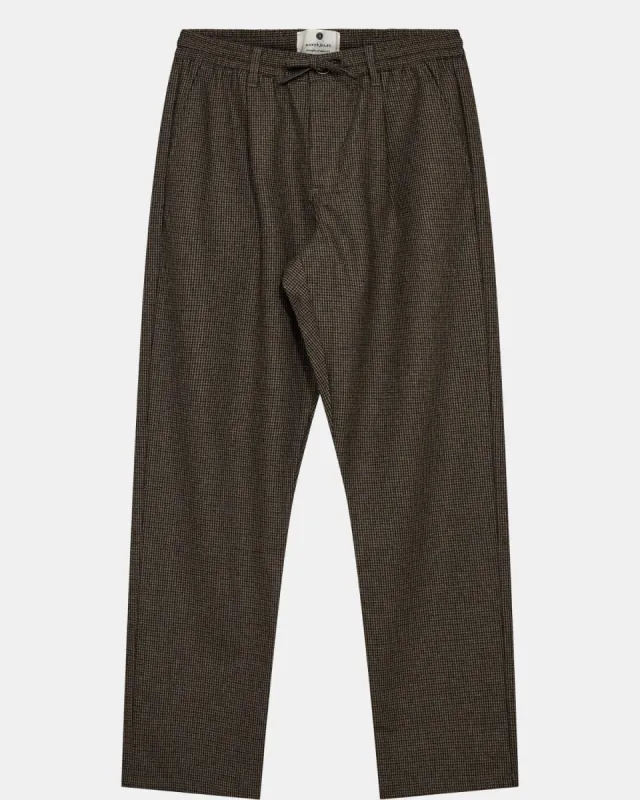AKJAN WOOL PANTS - Chocolate Brown sold by anerkjendt