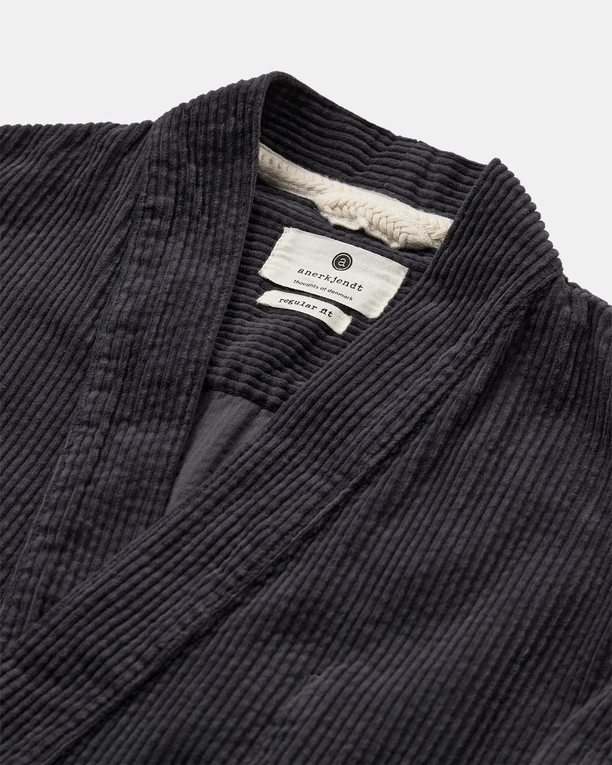 AKJESPER CORD KIMONO - Indian Teal sold by anerkjendt product image thumbnail 3