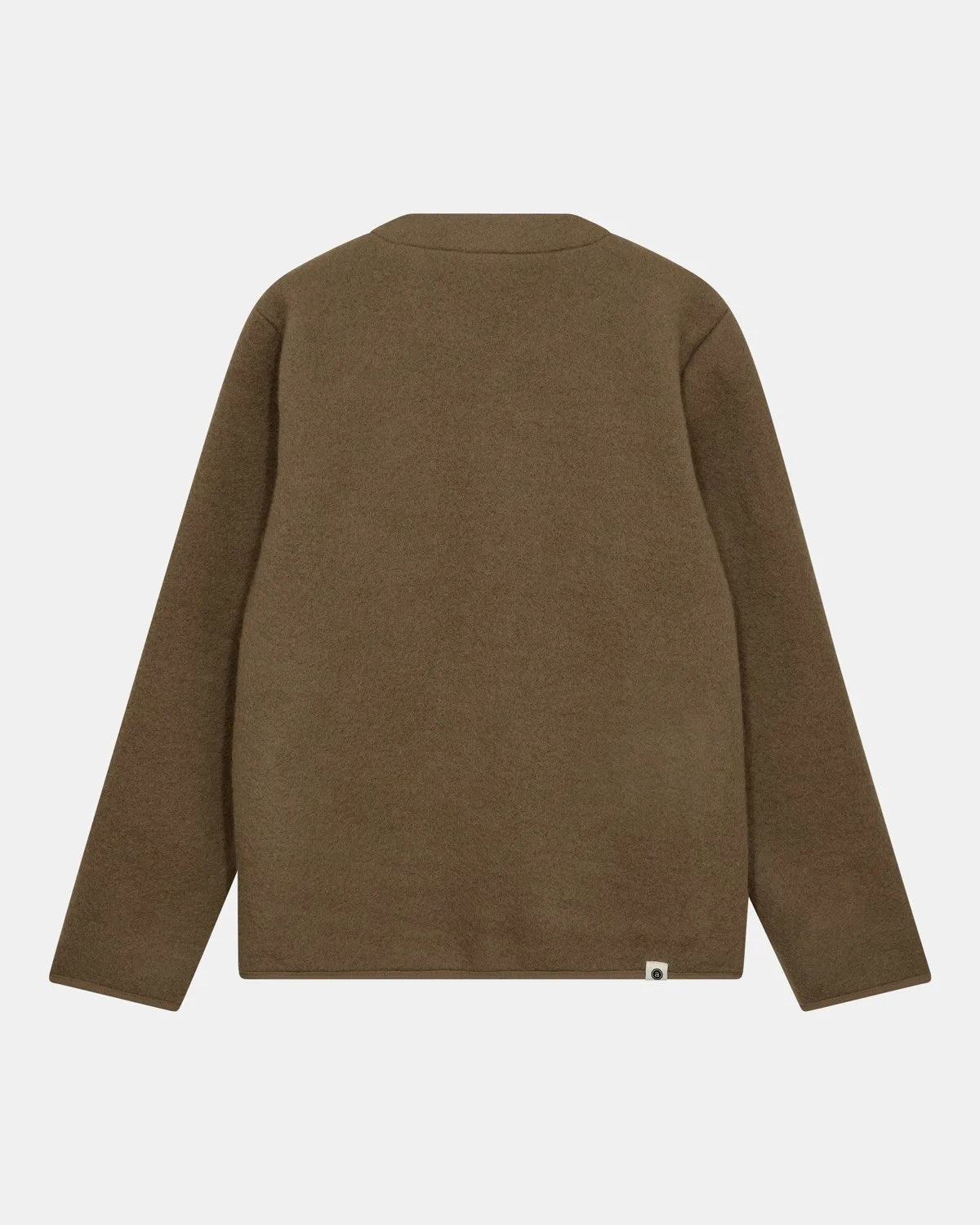 AKSIGURD BOILED WOOL OVERSHIRT - Incense sold by anerkjendt product image thumbnail 2