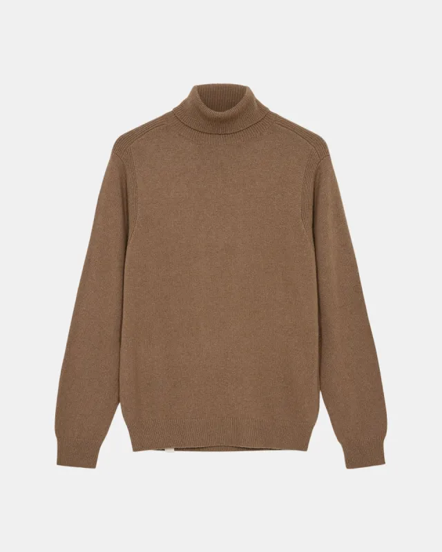 AKNICO SOLID ROLL NECK LAMBSWOOL - Shadow sold by anerkjendt