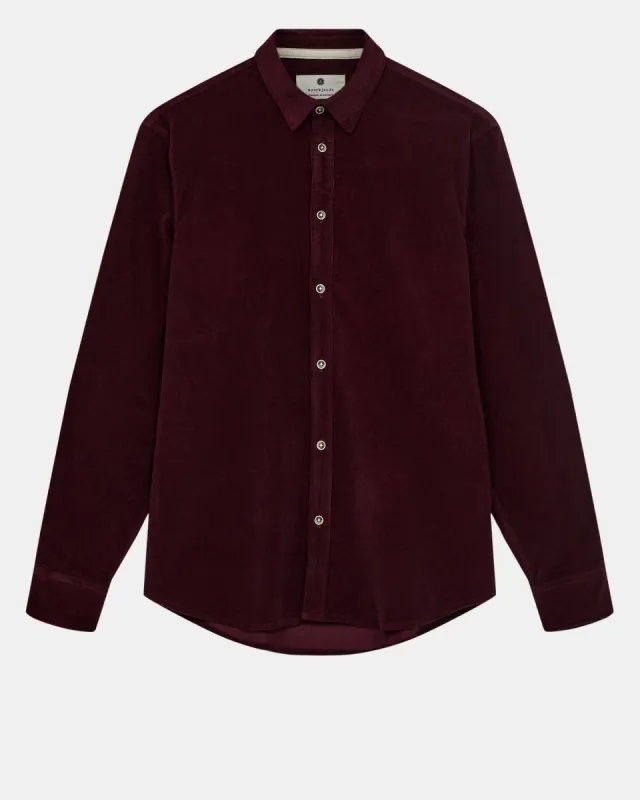 AKLEIF SOLID CORD SHIRT - Port Royal sold by anerkjendt