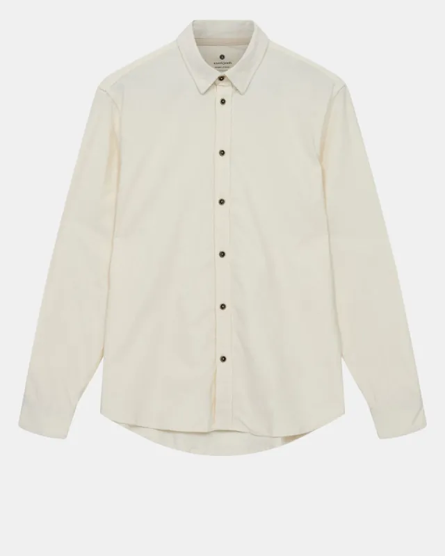 AKLEIF SOLID CORD SHIRT - Tofu sold by anerkjendt