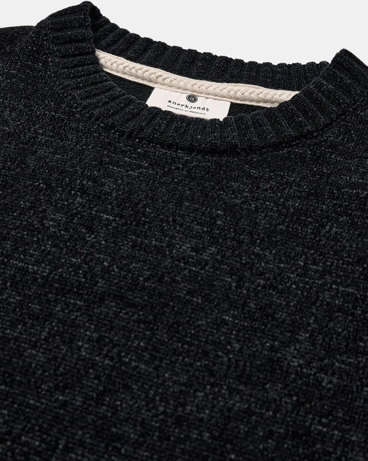 AKSUNE CHENILLE KNIT - Caviar sold by anerkjendt product image thumbnail 3