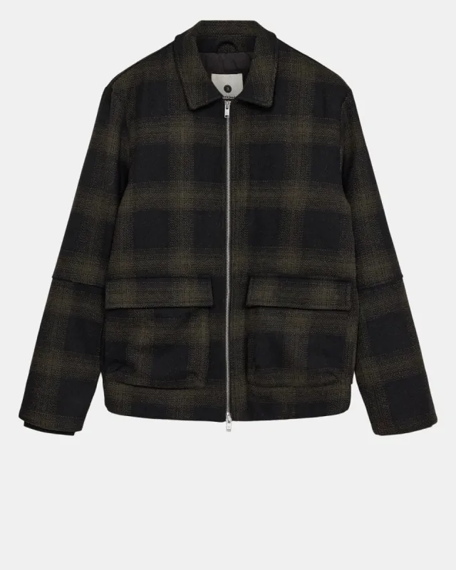 AKBRUCE WOOL JKT - Caviar sold by anerkjendt