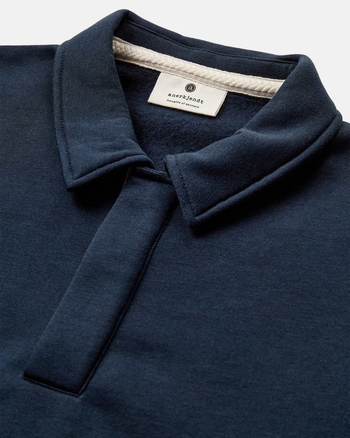 AKSØREN POLO SWEAT - Sky Captain sold by anerkjendt product image thumbnail 3