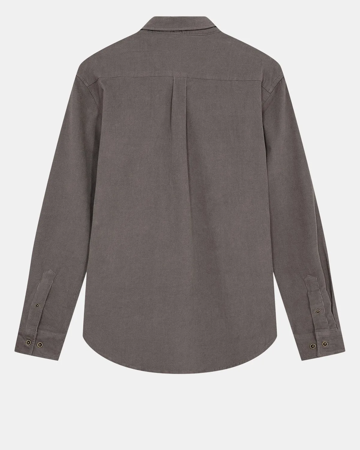 AKLEIF SOLID CORD SHIRT - Glacier Gray sold by anerkjendt product image thumbnail 2