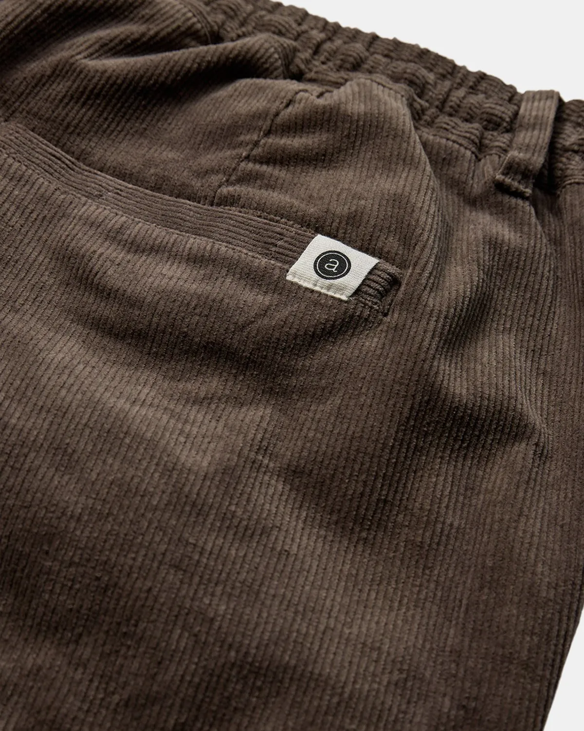 AKJAN ELASTIC CORD PANTS - Chocolate Brown sold by anerkjendt product image thumbnail 3