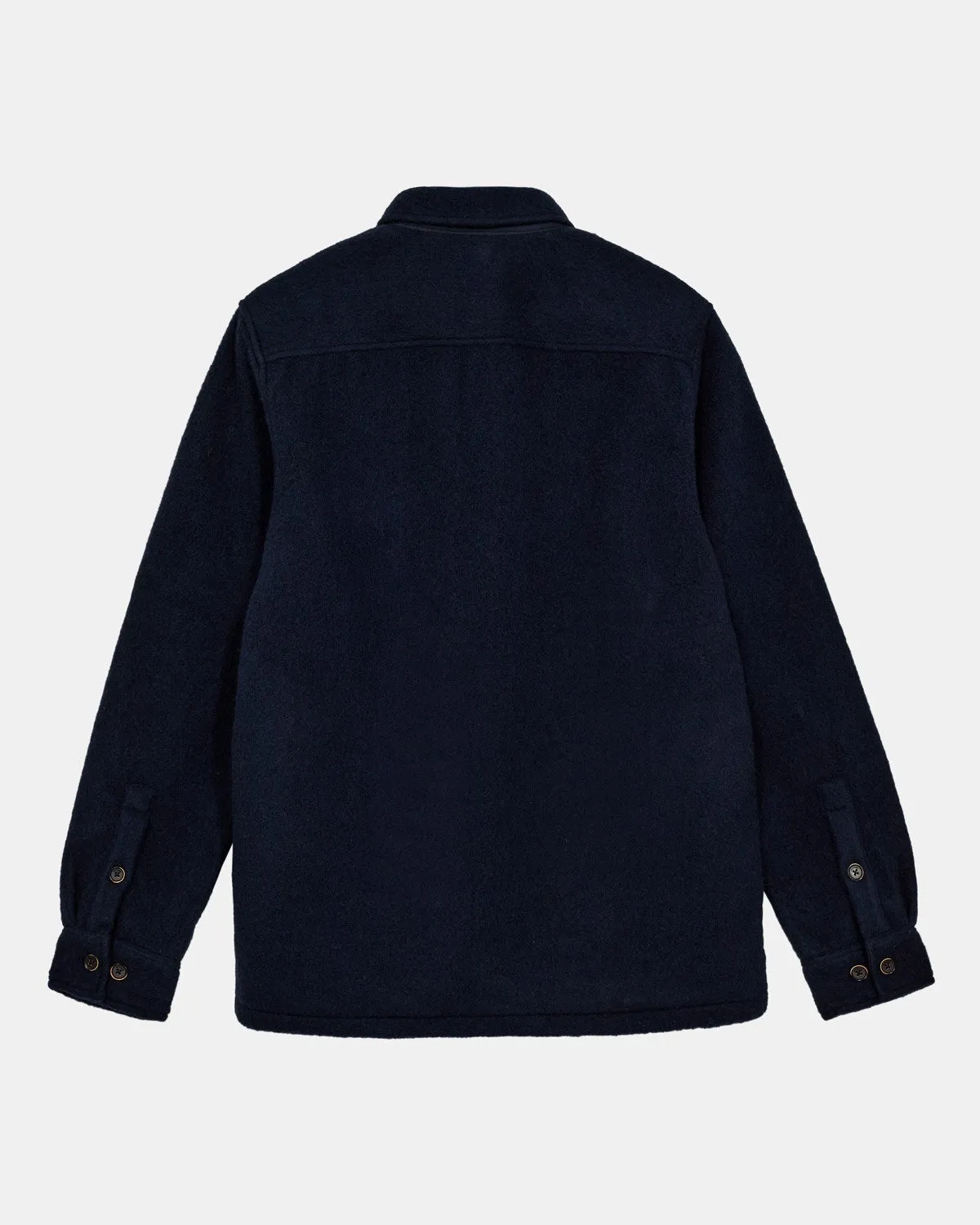 AKOSCAR BOILED WOOL OVERSHIRT - Sky Captain sold by anerkjendt product image thumbnail 2