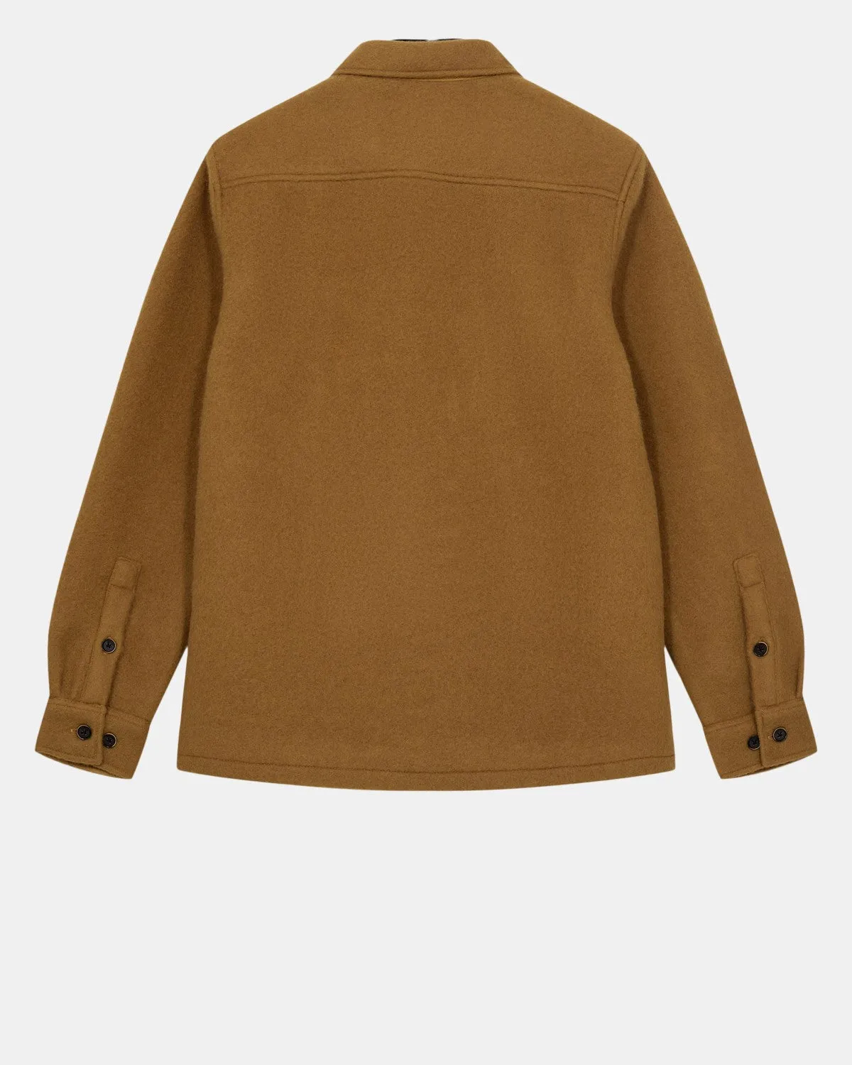 AKOSCAR BOILED WOOL OVERSHIRT - Wood thrush sold by anerkjendt product image thumbnail 2