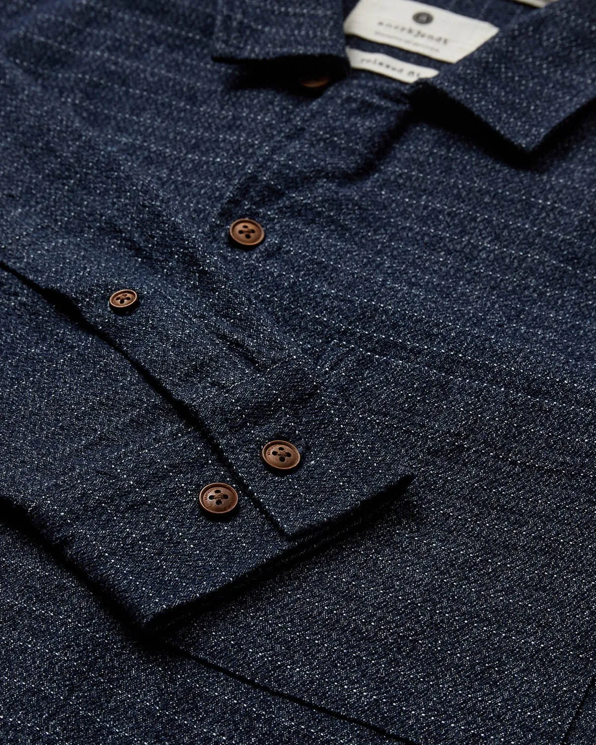 AKKURT DENIM JACQUARD - Medium Blue Denim sold by anerkjendt product image thumbnail 3