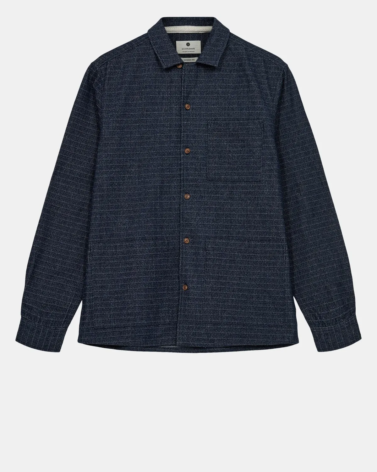 AKKURT DENIM JACQUARD - Medium Blue Denim sold by anerkjendt