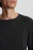 AKKIKKI L/S WAFFLE TEE - Caviar sold by anerkjendt