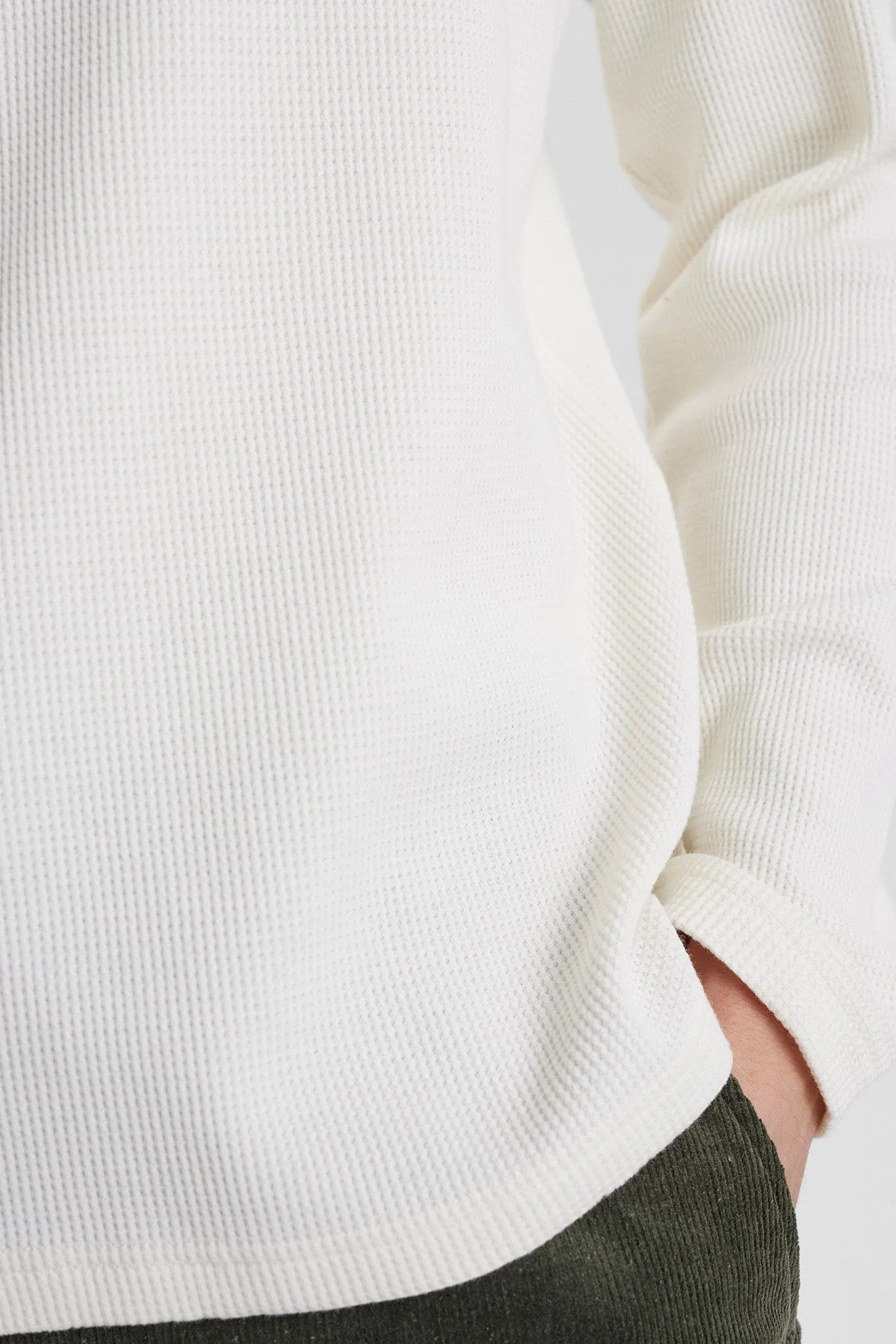 AKKIKKI L/S WAFFLE TEE - Tofu sold by anerkjendt product image thumbnail 4