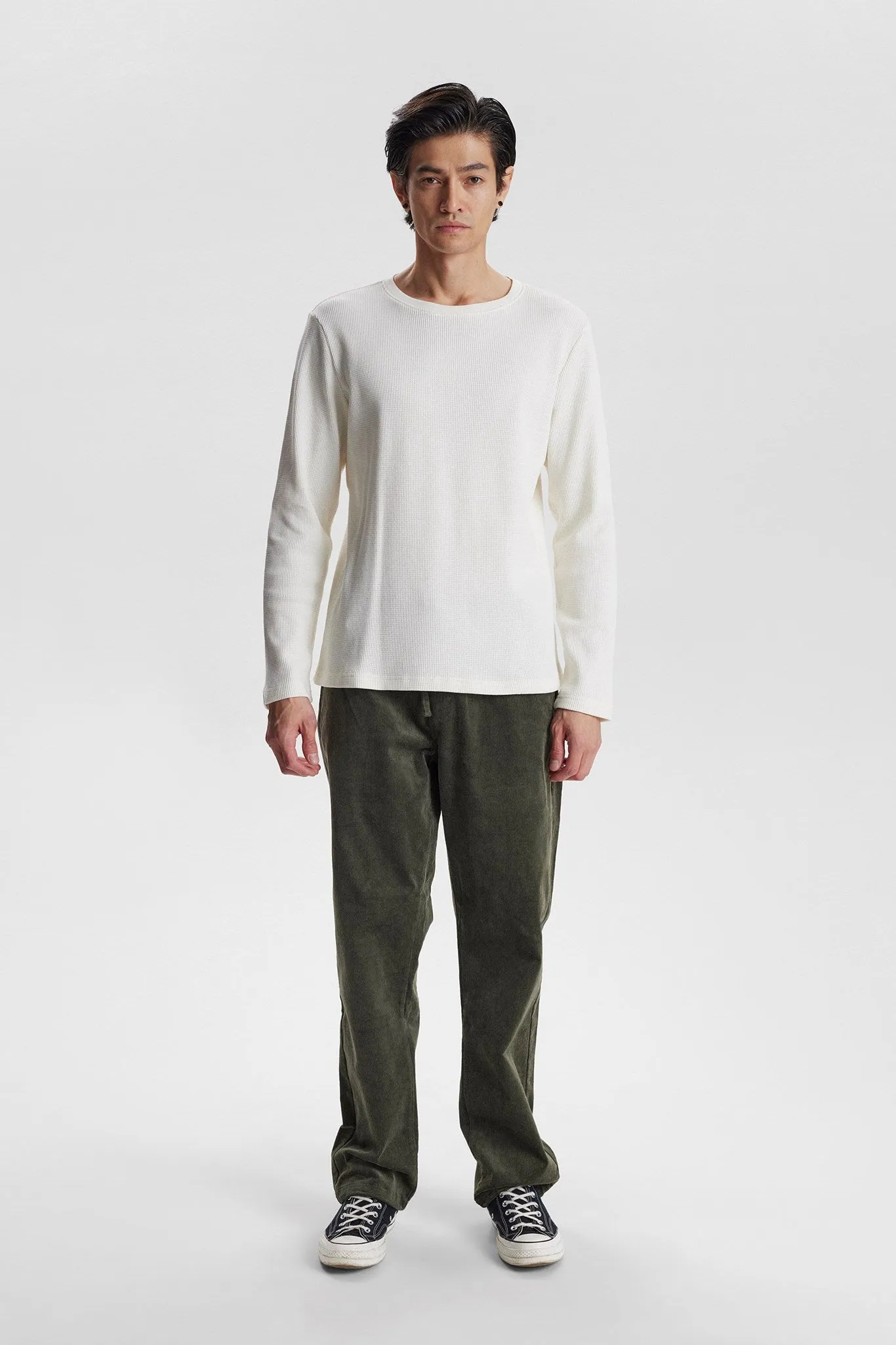 AKKIKKI L/S WAFFLE TEE - Tofu sold by anerkjendt product image thumbnail 3