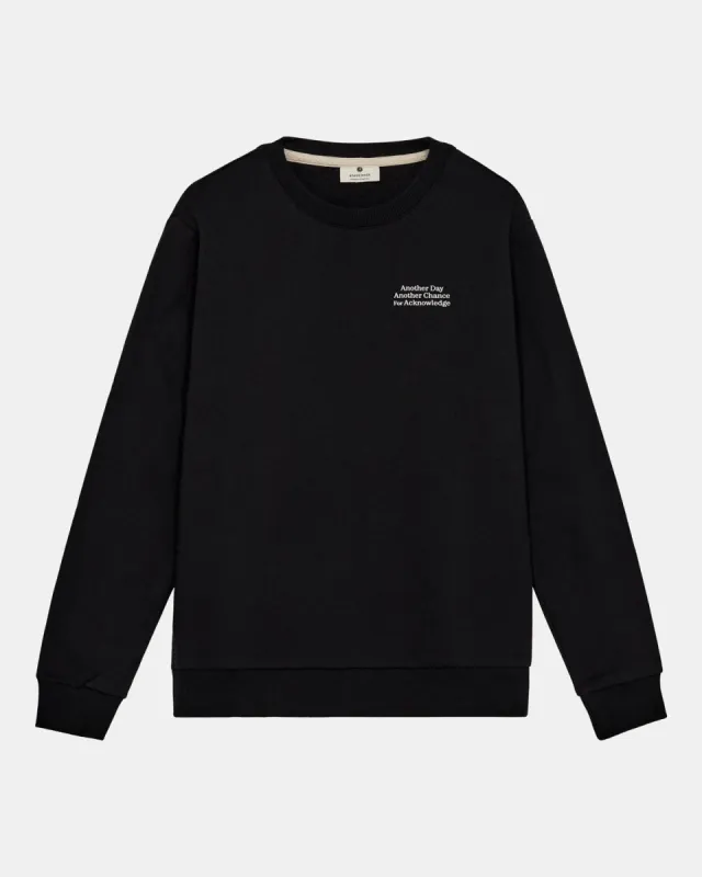 AKRUBEN ANOTHER SWEAT - GOTS - Caviar made by anerkjendt