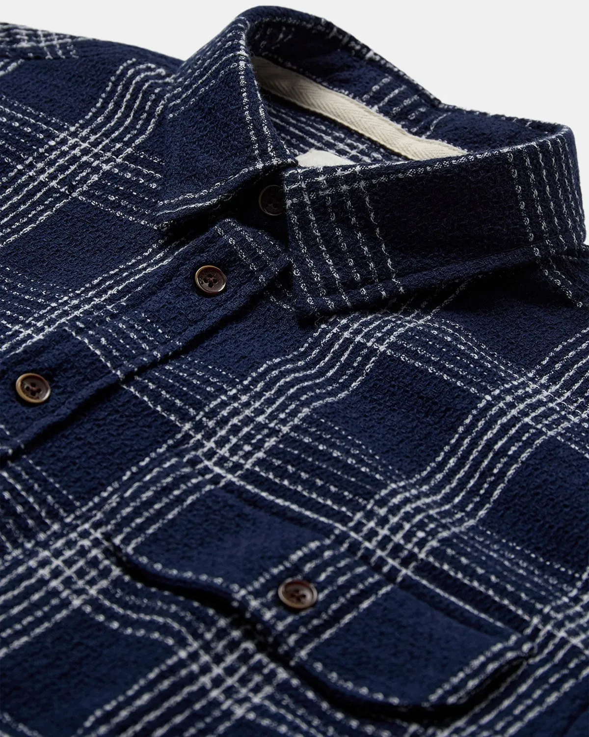 AKLOUIS STRUCTURE CHECK SHIRT - Sky Captain sold by anerkjendt product image thumbnail 3