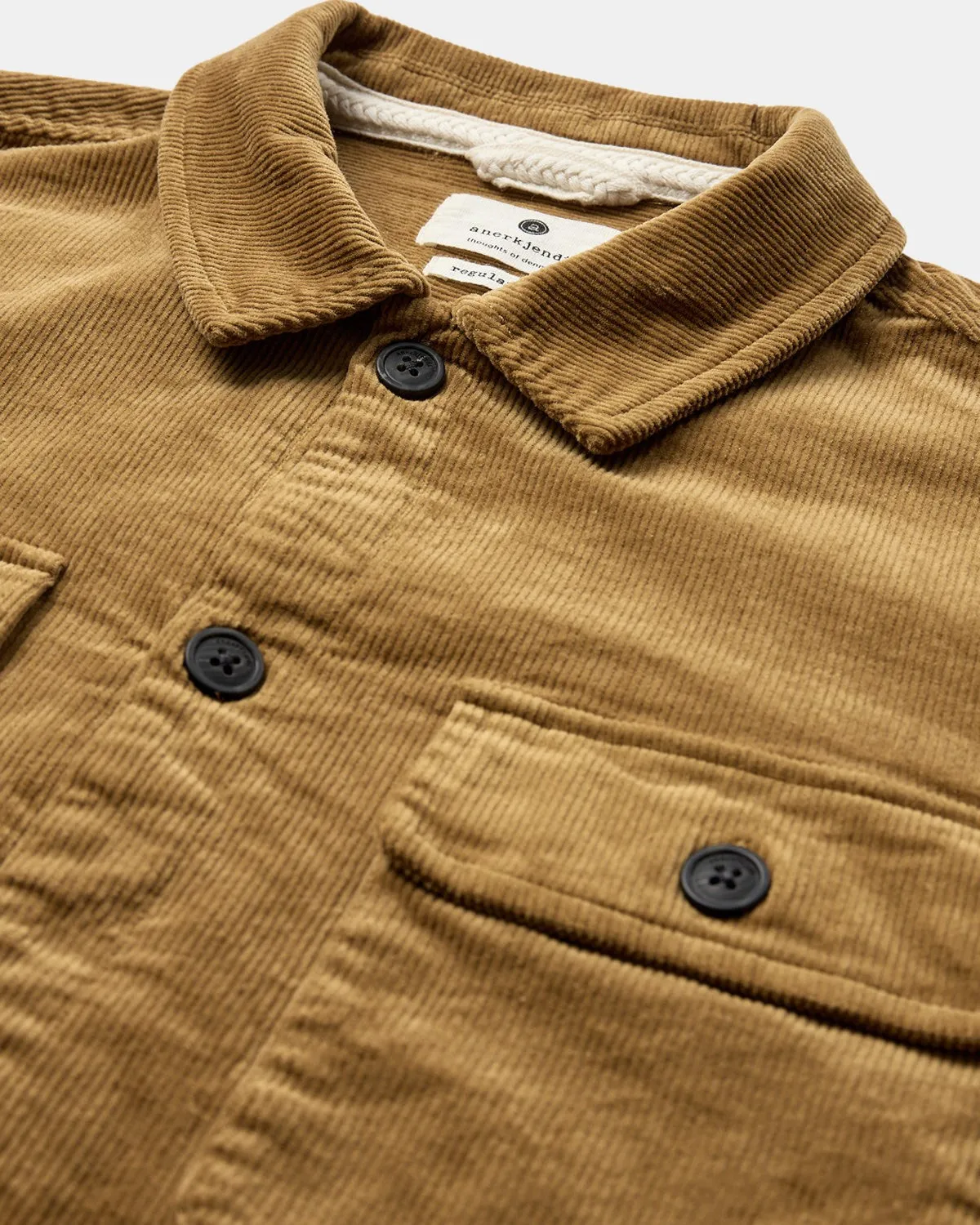AKOSCAR CORD OVERSHIRT - Wood thrush sold by anerkjendt product image thumbnail 3