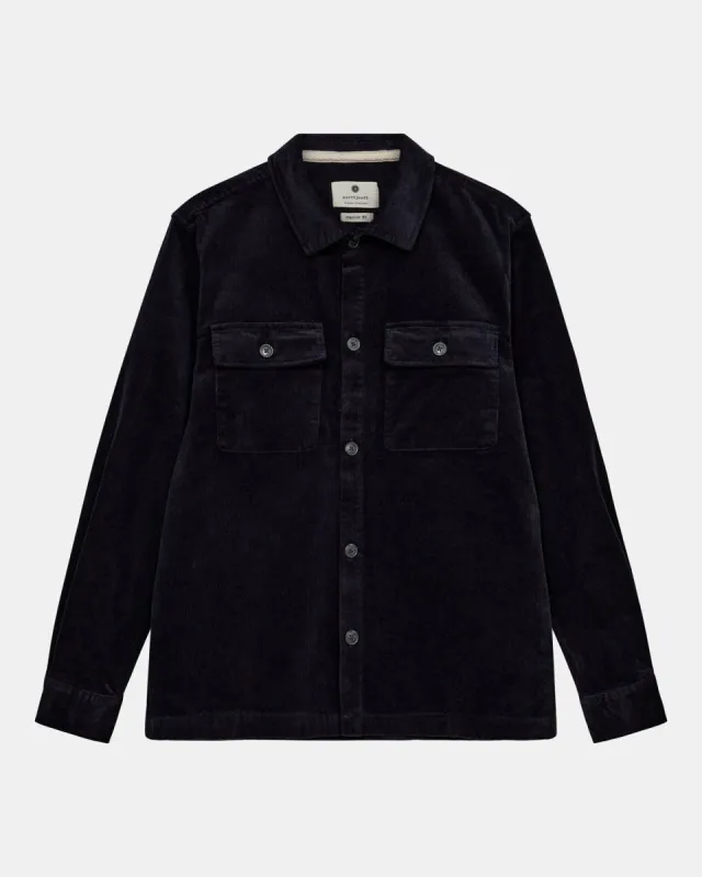 AKOSCAR CORD OVERSHIRT - Sky Captain sold by anerkjendt