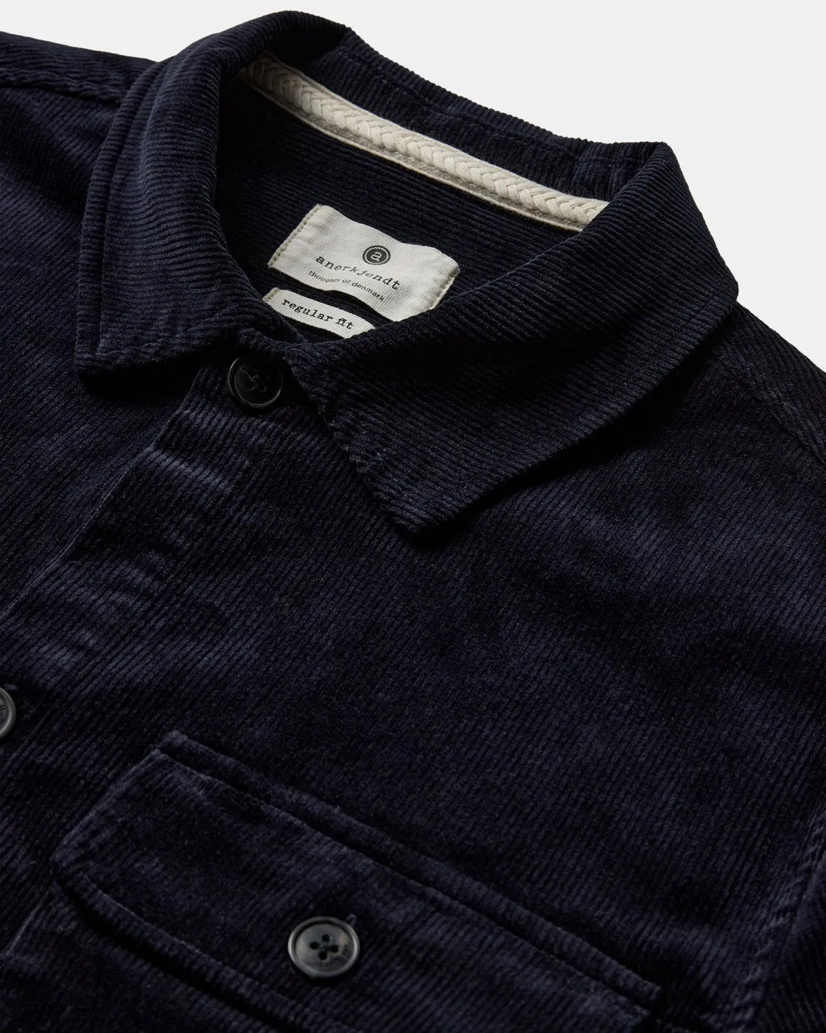 AKOSCAR CORD OVERSHIRT - Sky Captain sold by anerkjendt product image thumbnail 3