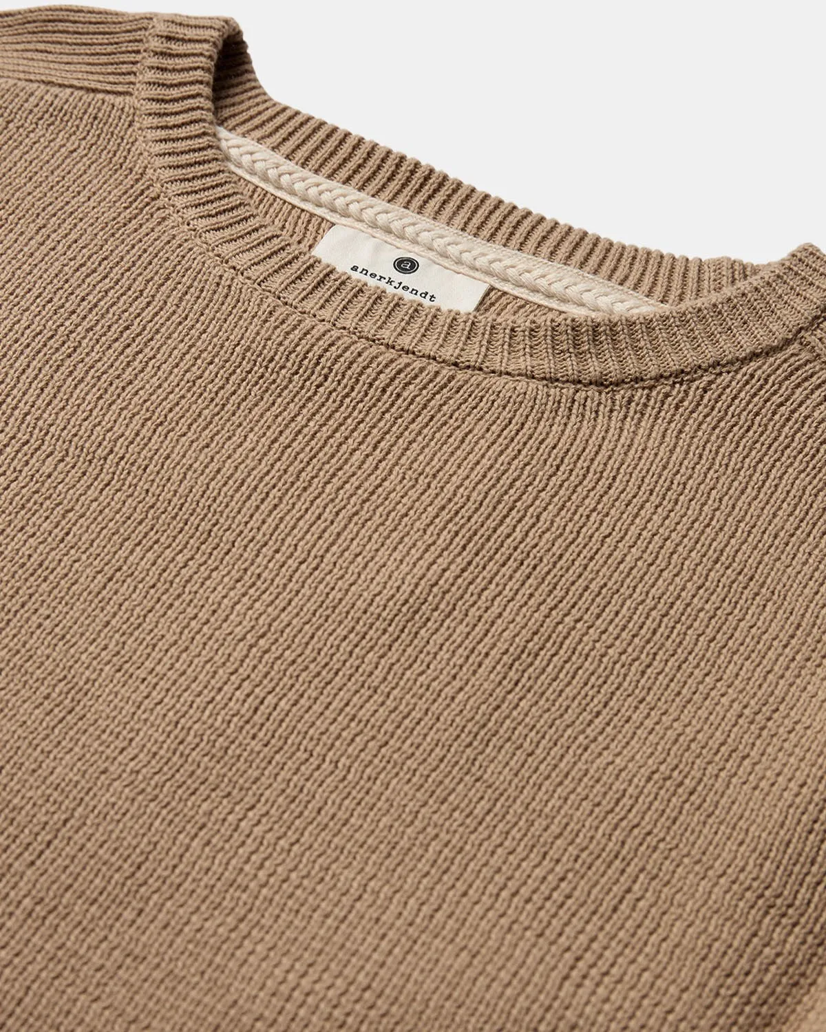 AKSUNE BASIC COT CREW NECK - Incense sold by anerkjendt product image thumbnail 3