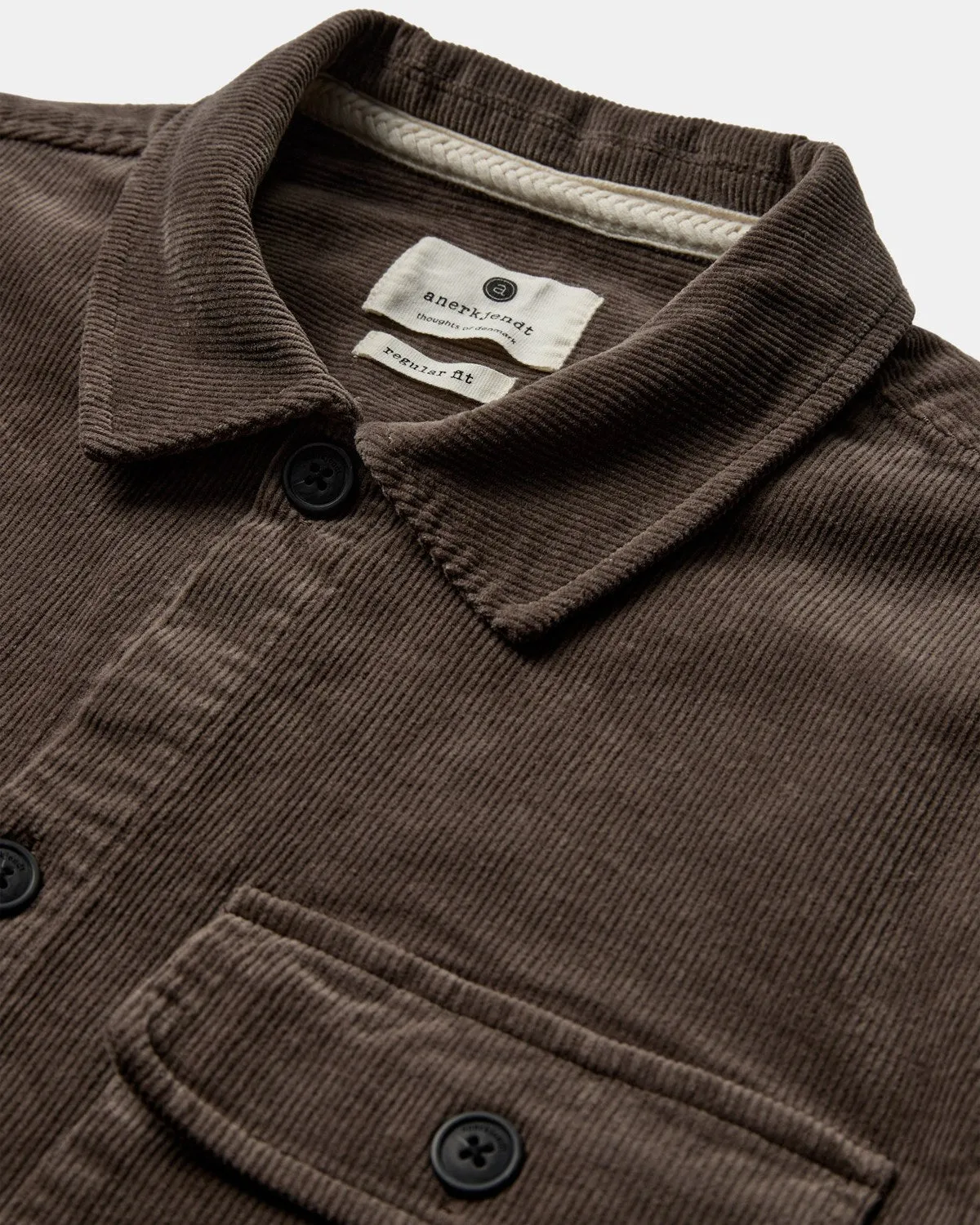 AKOSCAR CORD OVERSHIRT - Chocolate Brown sold by anerkjendt product image thumbnail 3