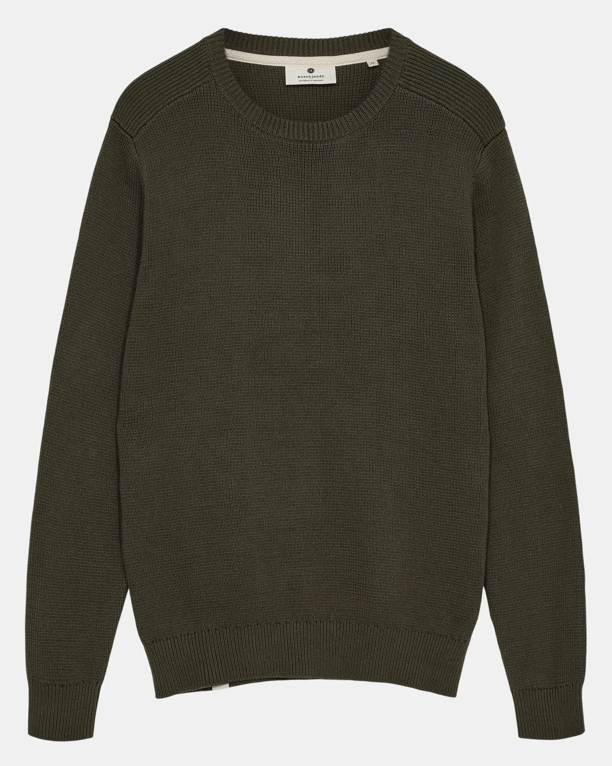 AKSUNE BASIC COT CREW NECK - Forest night sold by anerkjendt