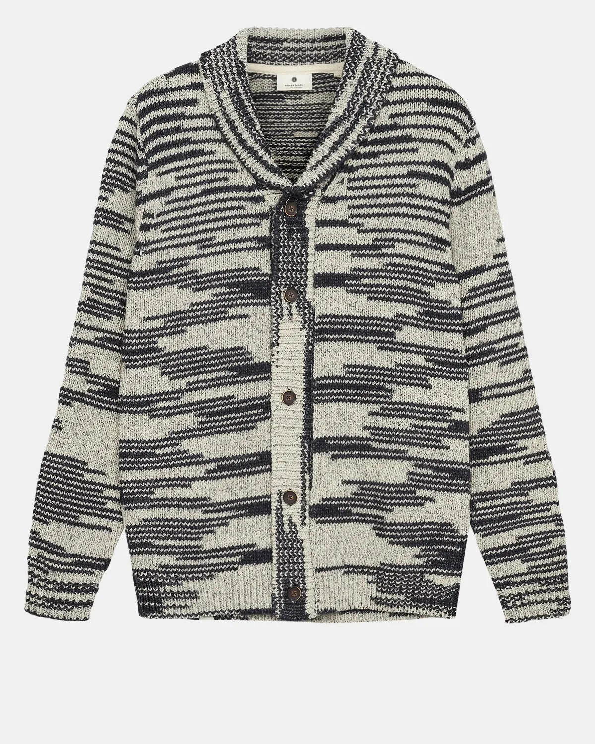 AKSKJOLD HEAVY KNIT CARDIGAN - Sky Captain sold by anerkjendt