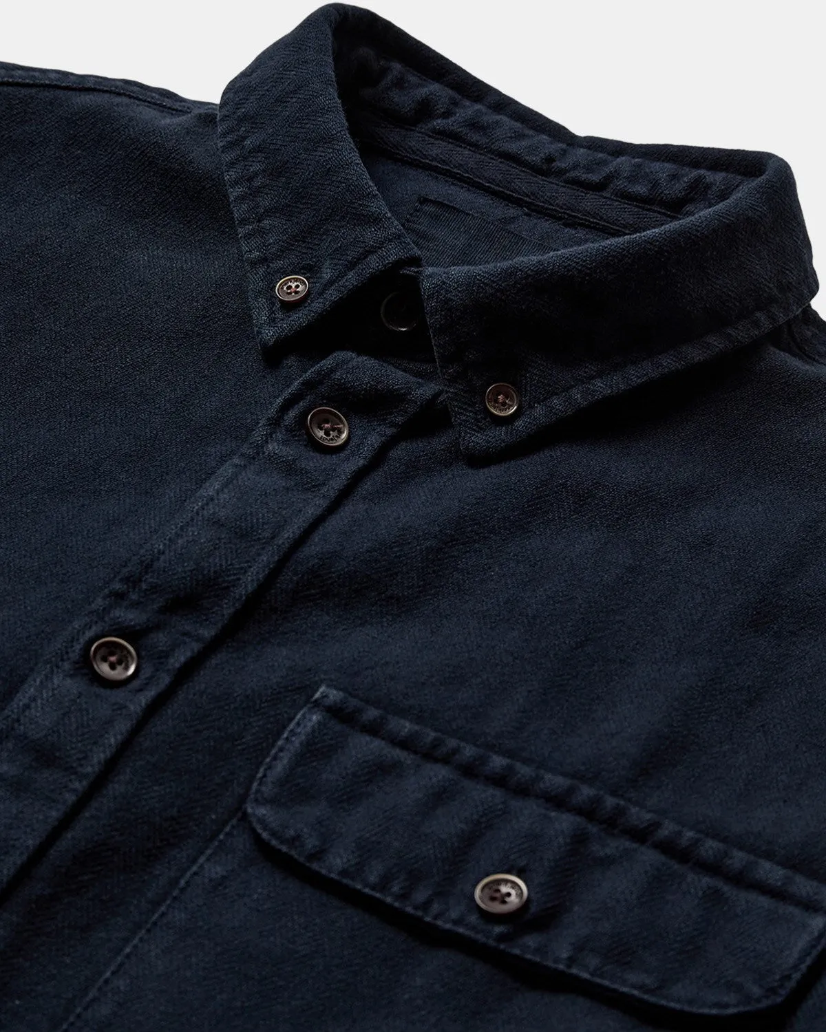 AKKONRAD HERRINGBONE SHIRT - Sky Captain sold by anerkjendt product image thumbnail 3