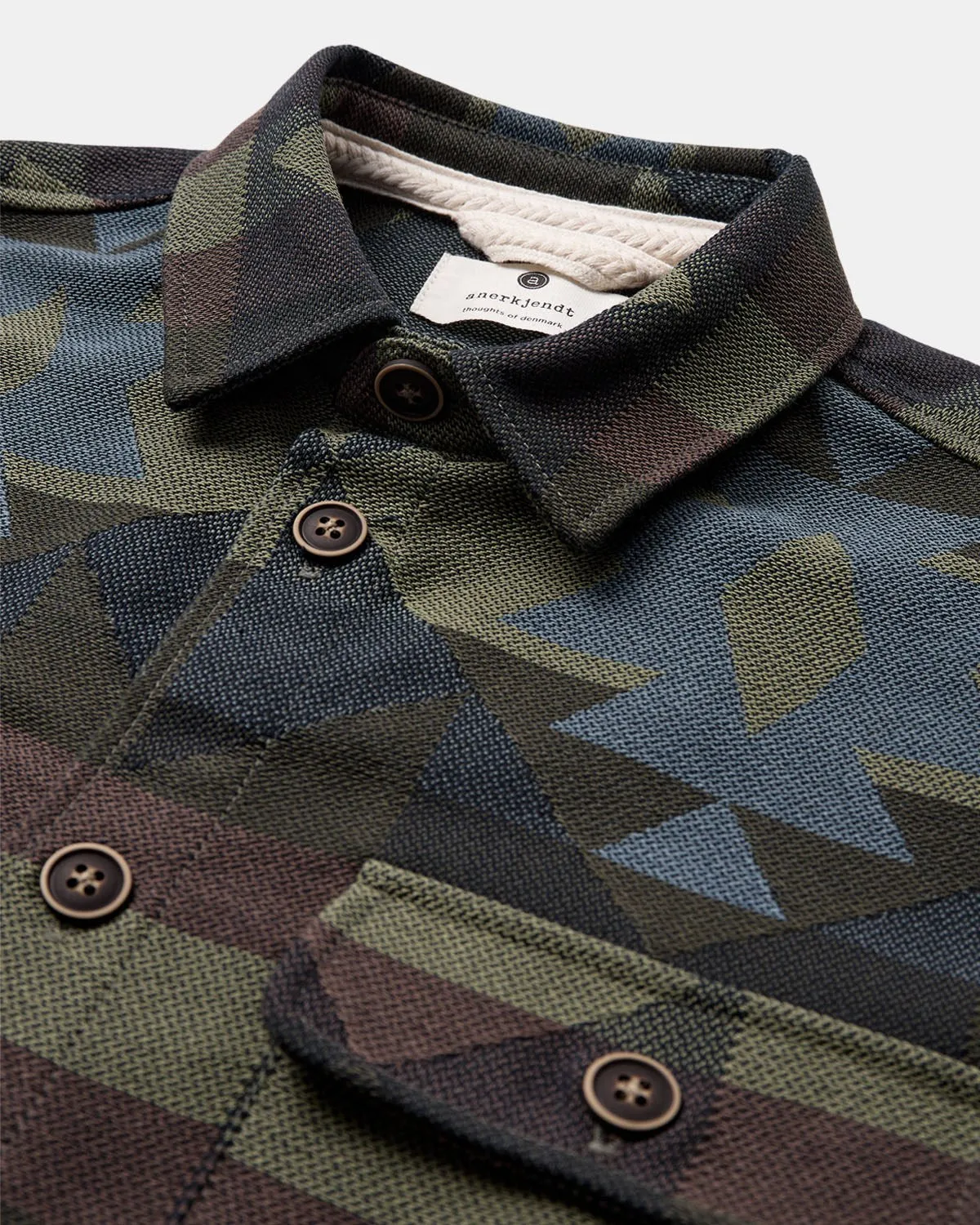 AKOSCAR BIG SIZE INKA OVERSHIRT - Forest night sold by anerkjendt product image thumbnail 3