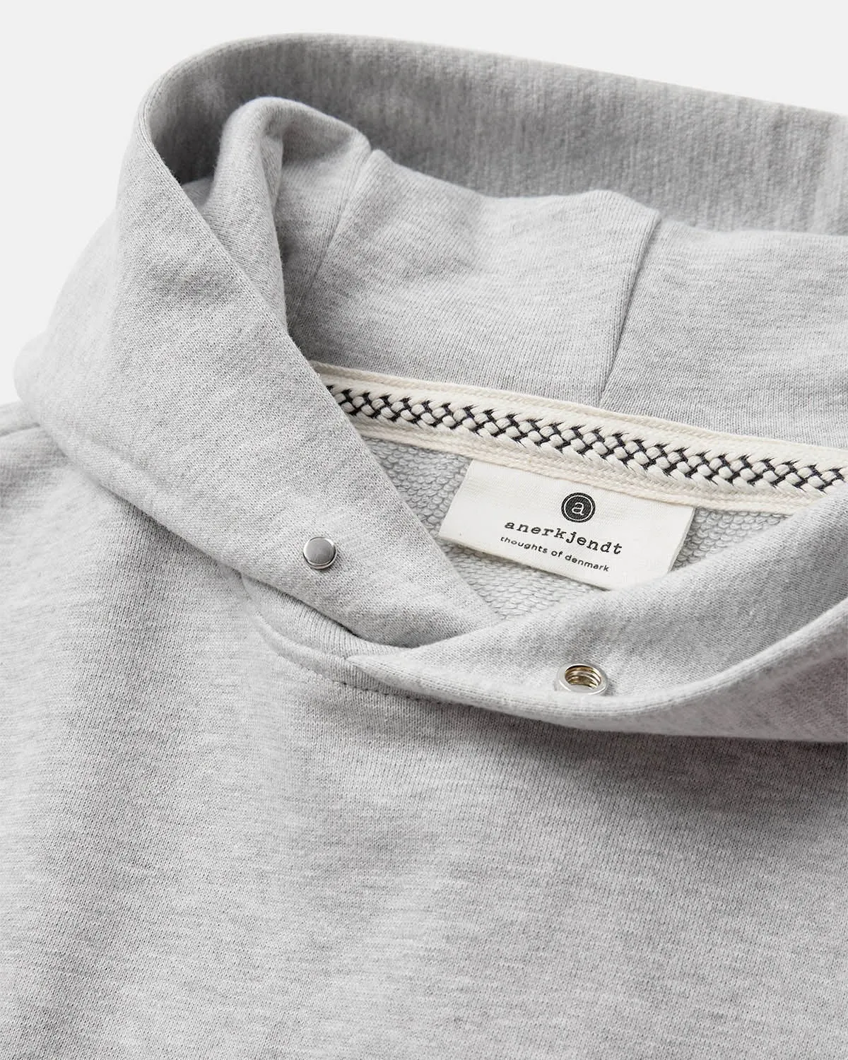 AKMELVIN HOODIE NOOS - GOTS - Light grey mel sold by anerkjendt product image thumbnail 3