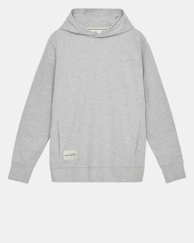 AKMELVIN HOODIE NOOS - GOTS - Light grey mel sold by anerkjendt