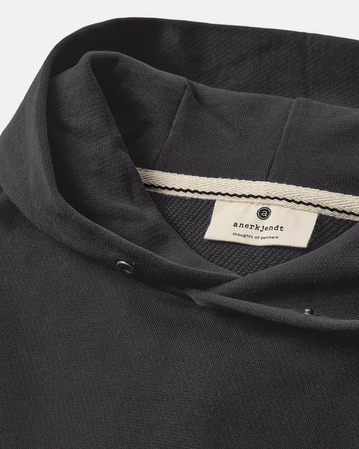 AKMELVIN HOODIE NOOS - GOTS - Caviar sold by anerkjendt product image thumbnail 3