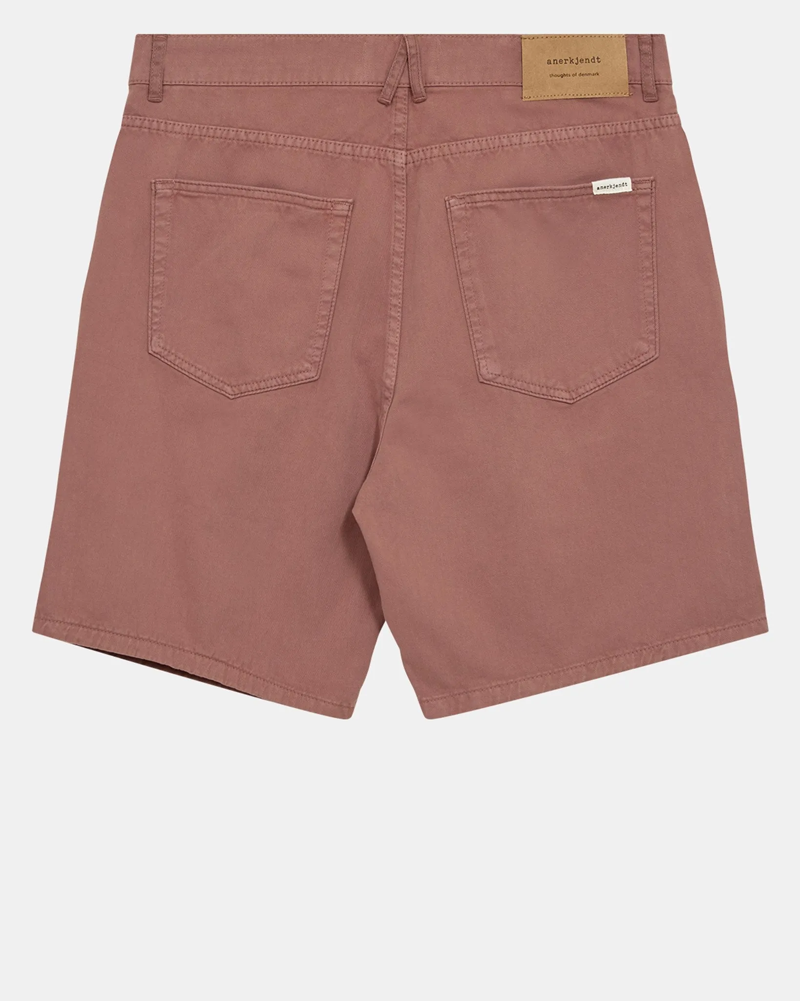 AKJANIC GARMENT DYED SHORTS - Cognac sold by anerkjendt product image thumbnail 2
