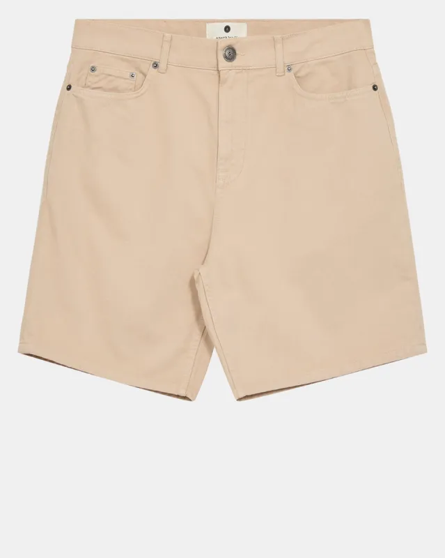 AKJANIC GARMENT DYED SHORTS - Incense sold by anerkjendt