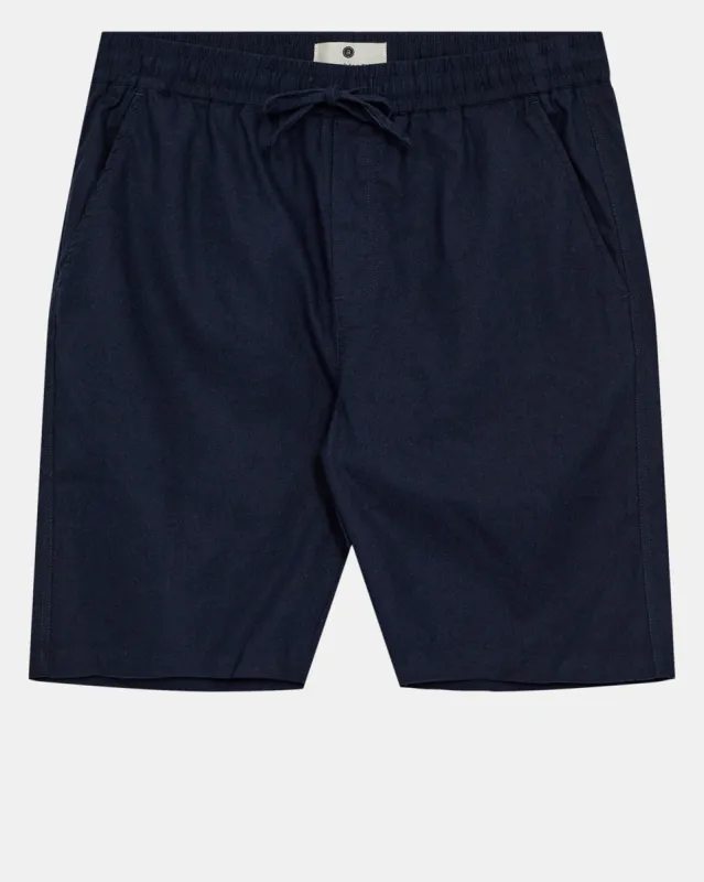 AKLT JAMES COT/LINEN ELA SHORTS - Sky Captain sold by anerkjendt