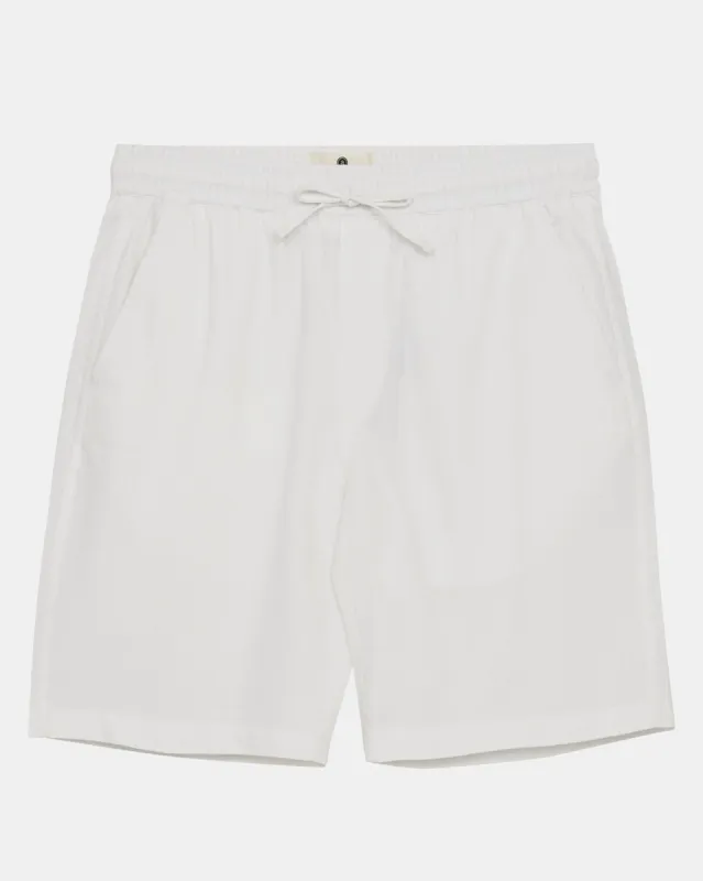AKLT JAMES COT/LINEN ELA SHORTS - Tofu sold by anerkjendt