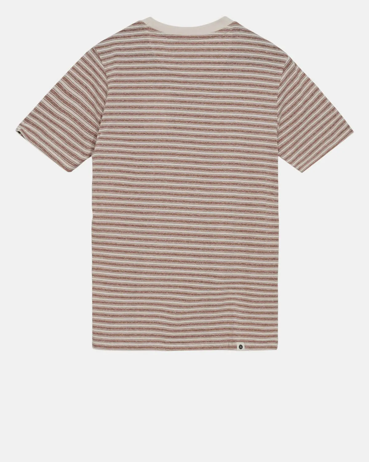 AKROD S/S COT/LINEN STRIPE TEE - Cognac sold by anerkjendt product image thumbnail 2