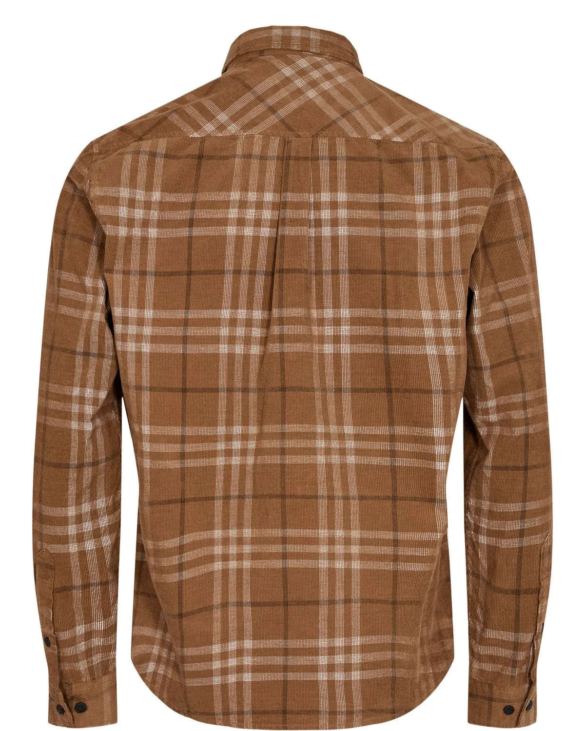 AKKONRAD CORD CHECK L/S SHIRT - Incense sold by anerkjendt product image thumbnail 2